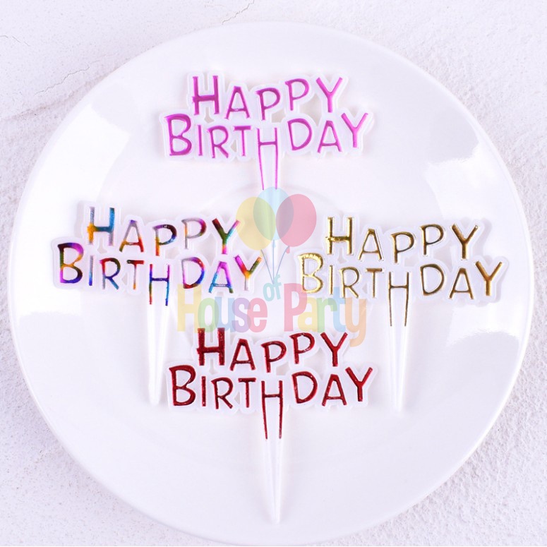 

Cake topper Kue / Topper hiasan tulisan happy birthday