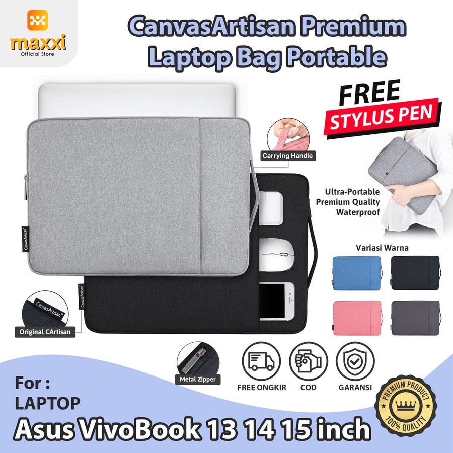 Asus VivoBook 13 14 15 inch Tas Laptop Case Casing Soft Cover Sleeve