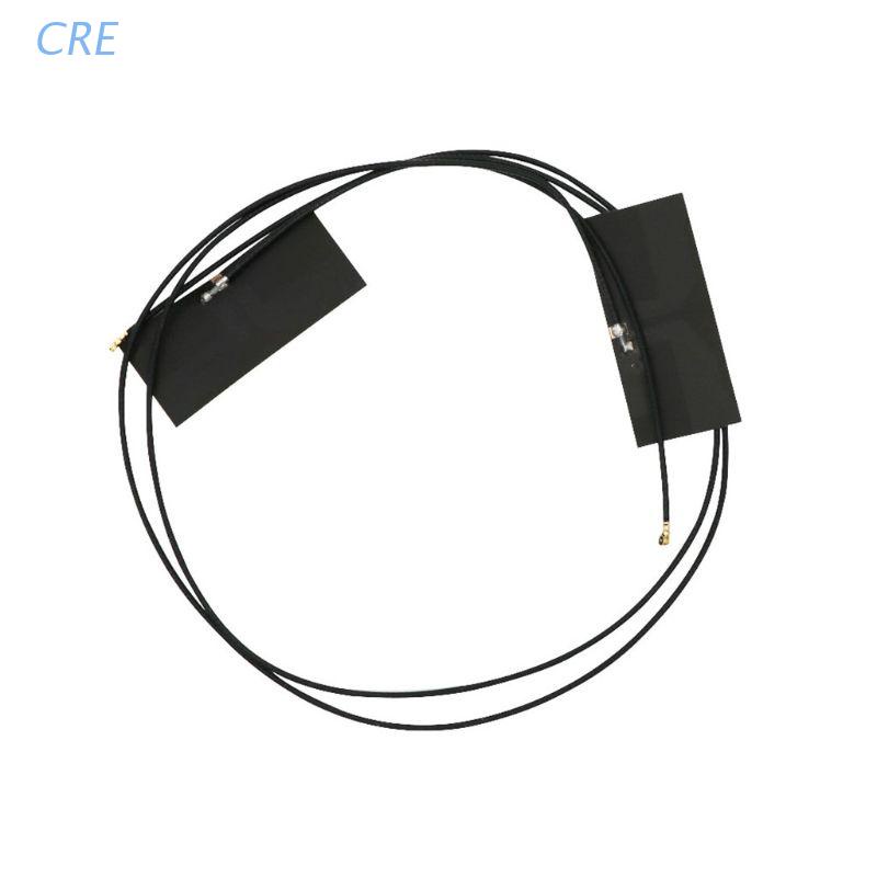 Cre Asunflower 1 Pasang Antena M.2 Mini PCI-E MHF4 Dual Band Untuk Laptop NGFF WIFI WLAN Blu