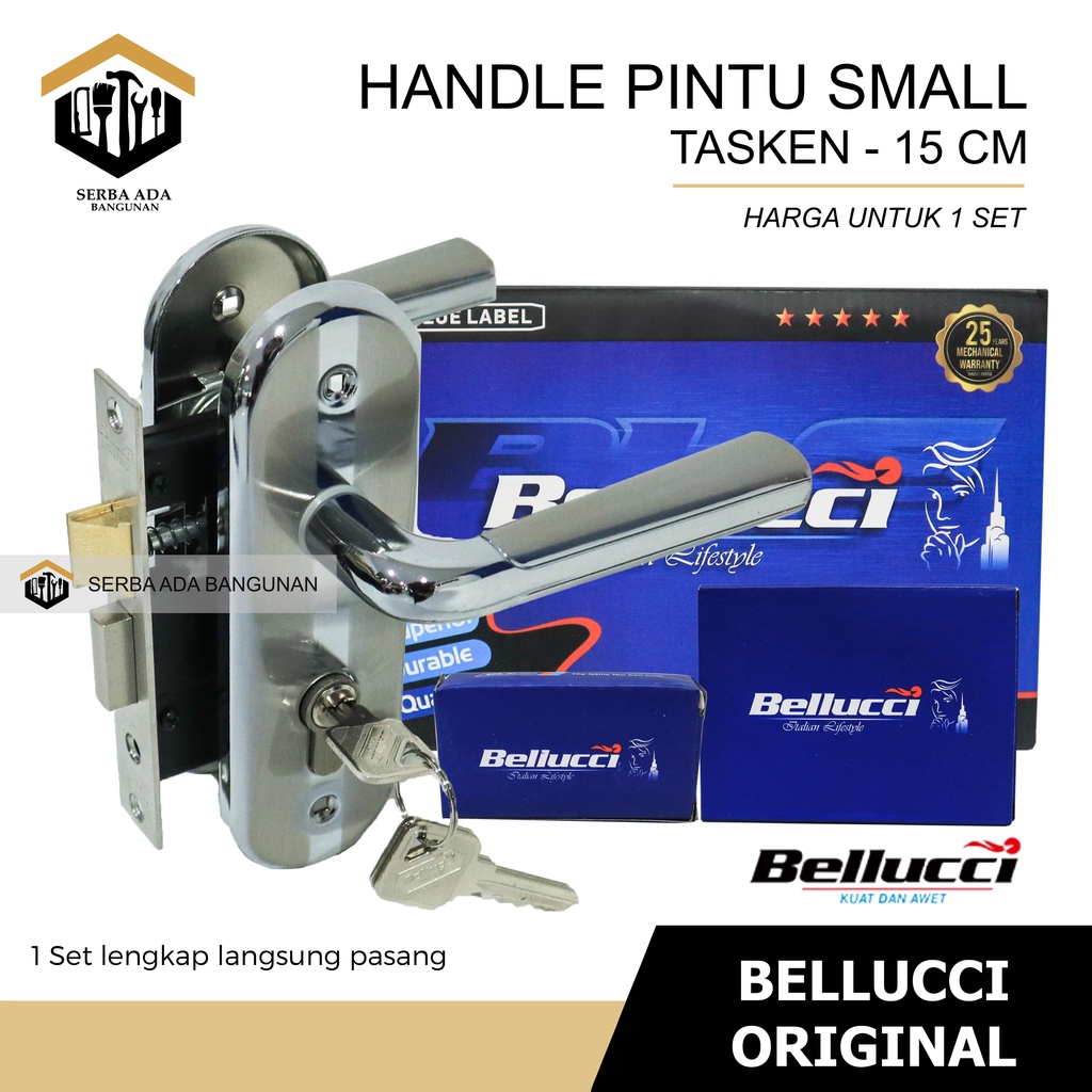 Kunci Pintu Kecil Bellucci 15CM Asli Handle Kecil Belluci Kunci Bellucci Stainless S8 Series