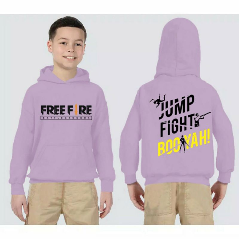 COD/DS/SWEATER KID FREE FIRE BOYAH XS (7-11 THN)