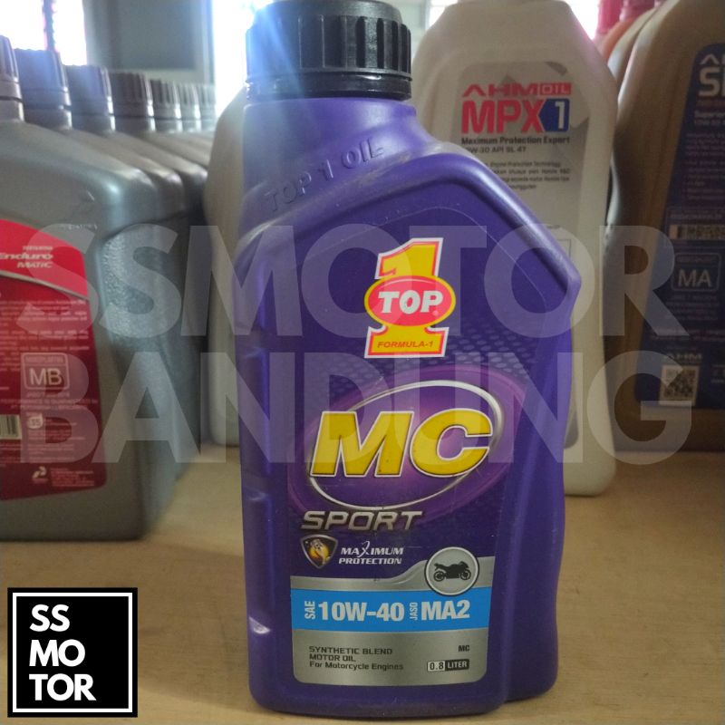 Oli Top1 Top 1 One MC 800 ml 10w 40 Bebek Sport Original