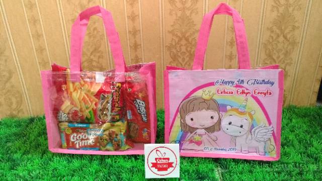 Snack ultah / Bingkisan ulang tahun / paket tas souvenir anak Termurah Terlaris goodie bag suvenir-1