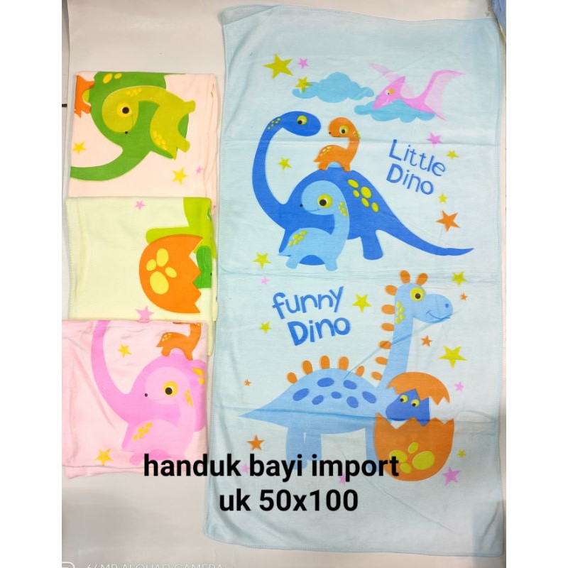 1 pcs handuk bayi warna import