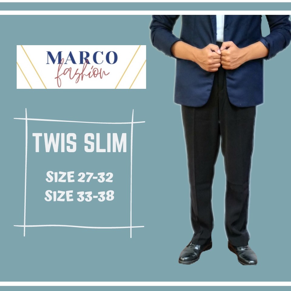 Balcano - Celana Bahan Formal Pria Rempel