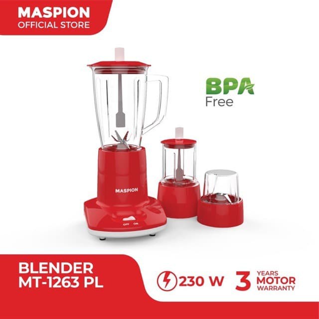 Maspion MT 1263 GL 3in1 Blender Glass