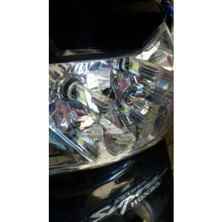 lampu led ac dc 2 mata mio xeon fino mio j mio soul gt beat scoopy vario dll