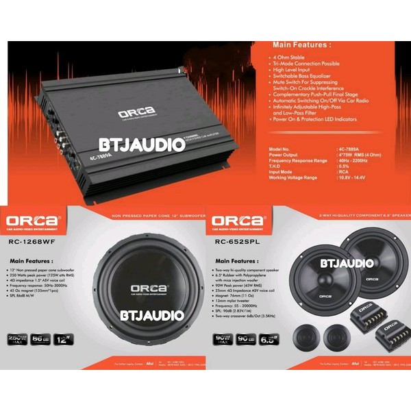 Terbaru           PAKET AUDIO MOBIL MURAH for SQL BRAND by ORCA