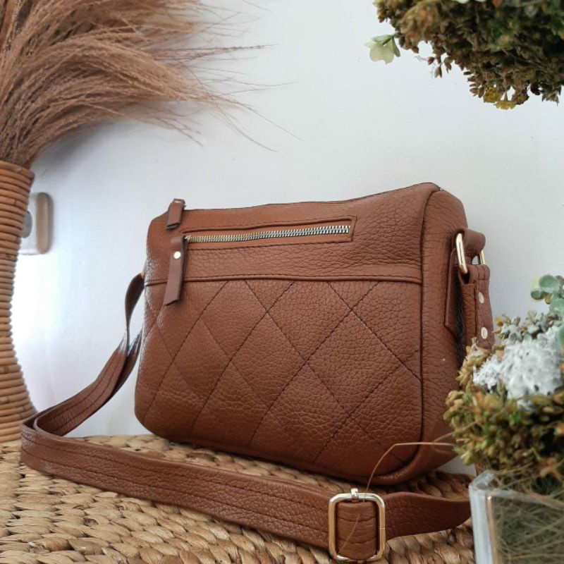 TAS ANDIN BRANDED TREND 2021 KULIT ASLI//Tas Slempang Wanita Original