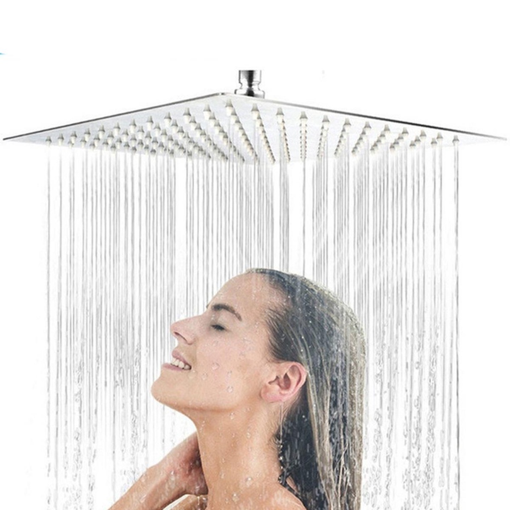 Nickolas1 Kepala Shower Tekanan Tinggi Besar Stainless Steel Overhead Rainfall Keran Air Nozzle