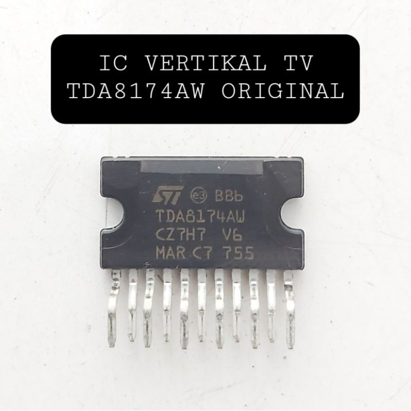 IC VERTIKAL TV TDA 8174 AW ORIGINAL TRANSISTOR GAMBAR TDA8174AW