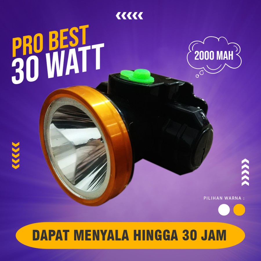 Barangunik2021-Senter Kepala Probest 30 Watt PB-30S - Cahayakuning