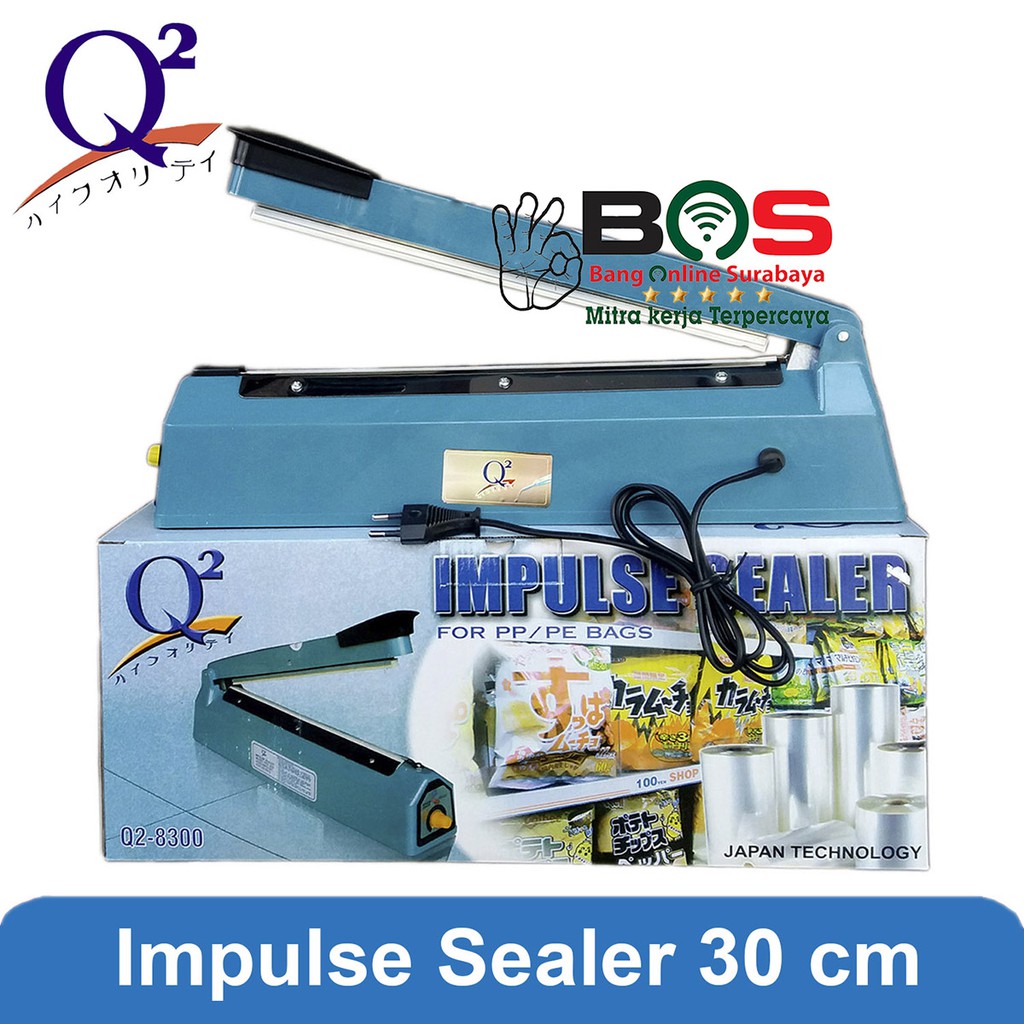 Sealer Plastik 30CM Q2-8300 Q2 8300 Alat Press Plastik Q28300