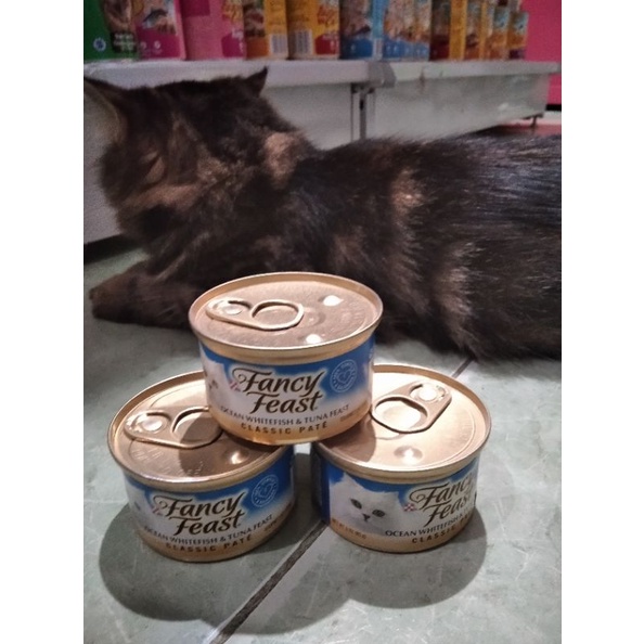 Promo Fancy Feast 85g Snack kucing (Ocean white fish &amp; Tuna)