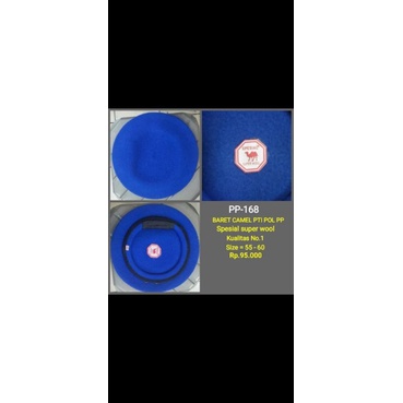 baret camel biru baret pol pp pti camel - Biru, 60
