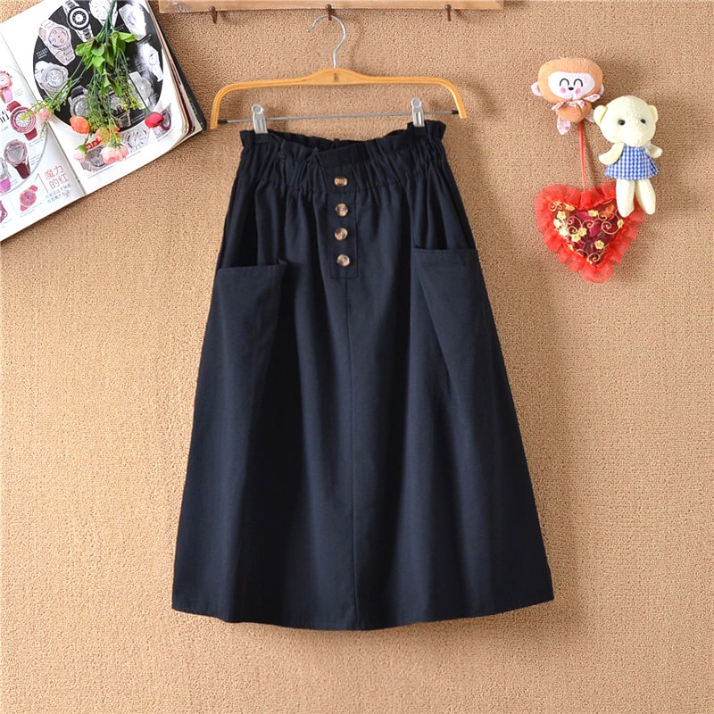 [UNI 029] ROK PANJANG | ROK KOREA | FASHION SKIRT KOREA | ROK SUEDE KANCING | ROK PREMIUM