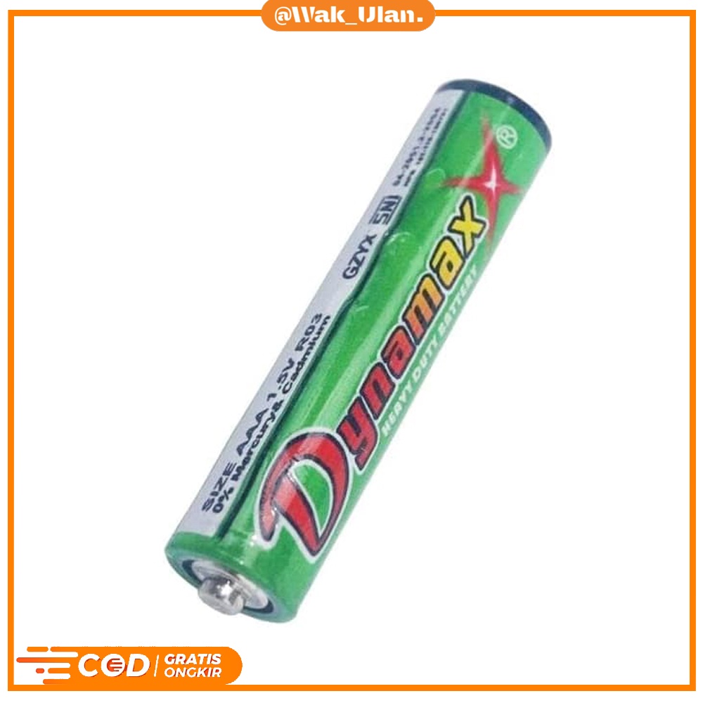 Baterai Batrai AAA A3 Dynamax Hijau Ultra Black 1.5 Volt Baterry Power Mouse Remote AC TV Murah