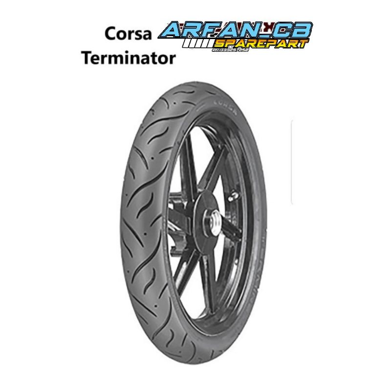 Ban CORSA TERMINATOR ukuran 90/80 ring 17