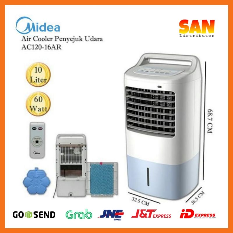 BIG RAMADHAN SALE Air cooler Midea Portable AC 120 16ar 10liter .  ac120-16 ar 10 liter GARANSI 5 TAHUN
