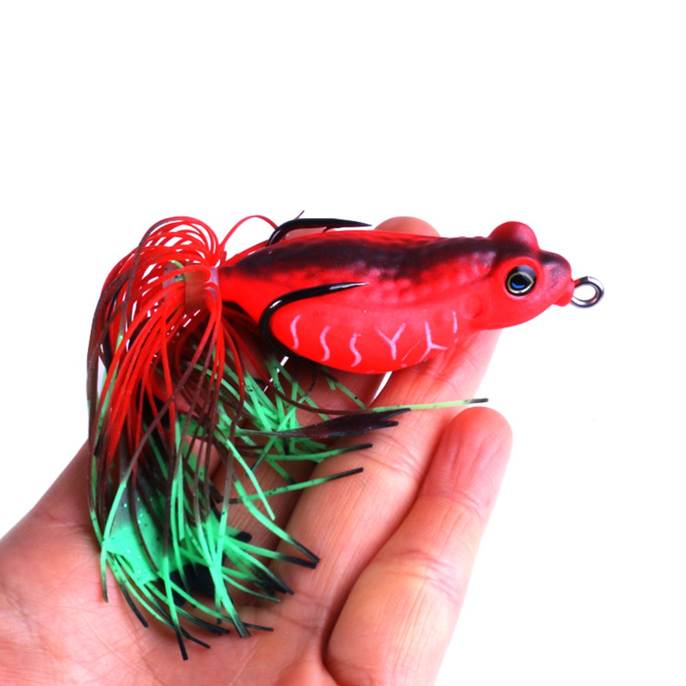 HENGJIA 1Pcs 5.5cm/13g Umpan Soft Jump Frog Pancing Ikan Swimbait Fishing Lure Kail Topwater Tackle