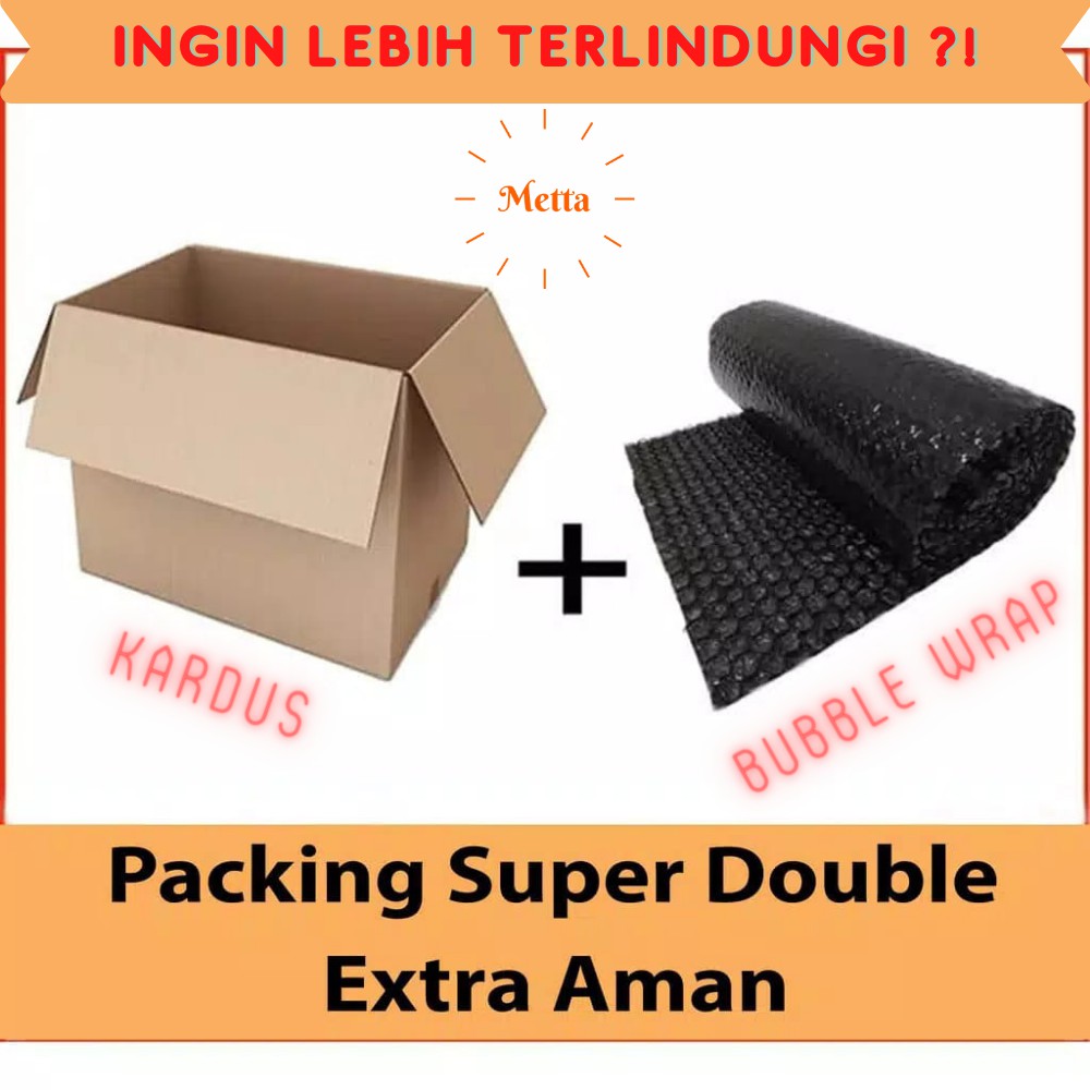 

PACKING KARDUS + BUBBLE WRAP UNTUK KEAMANAN PAKET