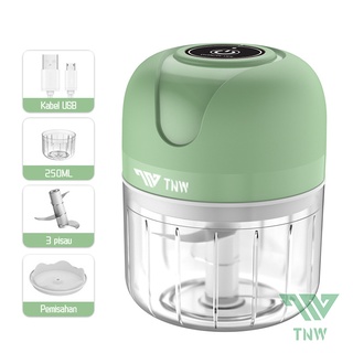 TNW Mini Blender Kapsule Elektrik Penggiling Daging Portable Baby Food Processor Chopper cutter Quatre Sayur & Buah 250ML