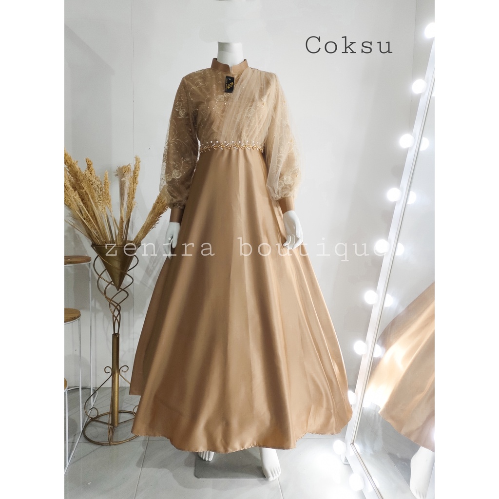 ORIGINAL! ADELLE baju pesta kondangan / couple / bridesmaids / wisuda / bumil / ukuran kecil jumbo