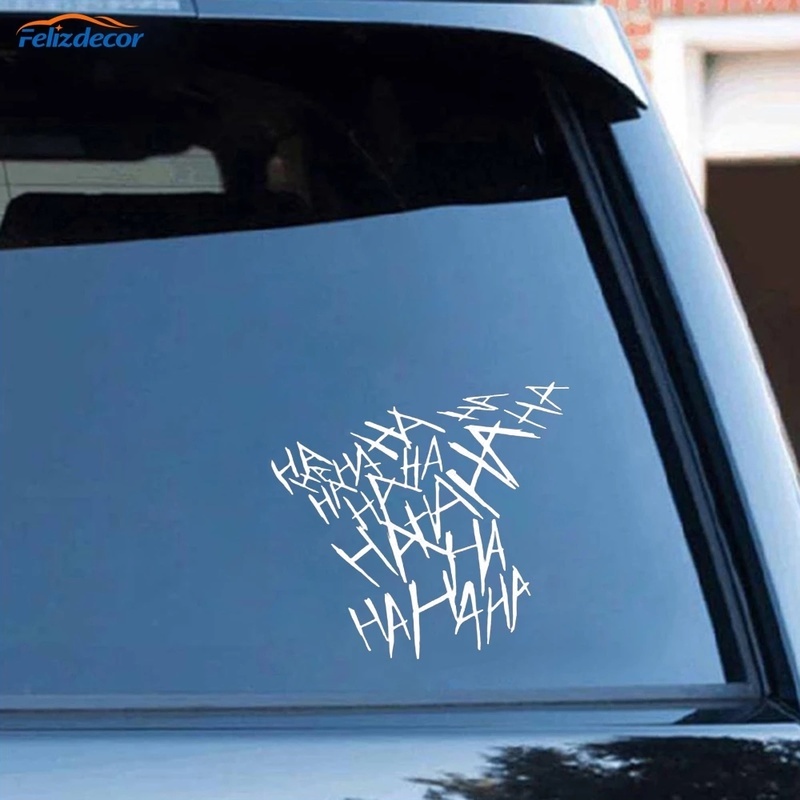 Hahaha Stiker Vinyl Reflektif Anti Air Untuk Dekorasi Body Mobil