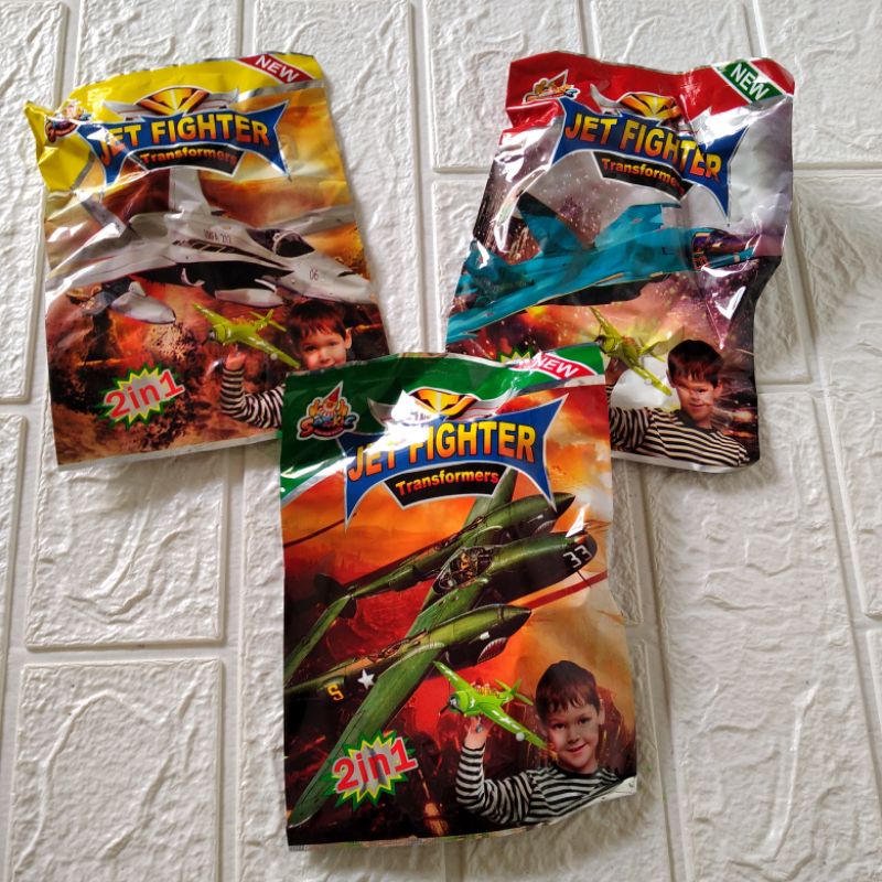Jet fighter transformers mainan anak