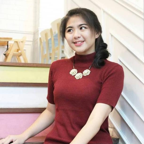 [CH. 921482] Midi turtleneck / atasan midi / atasan turtleneck