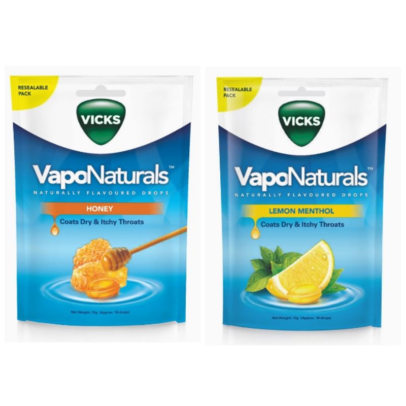 Vicks VapoNaturals Lemon Menthol / Honey 19 Lozenges