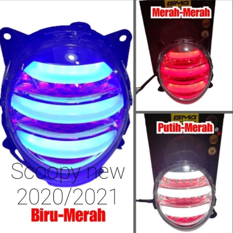 Stop lampu belakang Scoopy new fi 2020/2021 new Original JPA PNP Scoopy new new plug/play