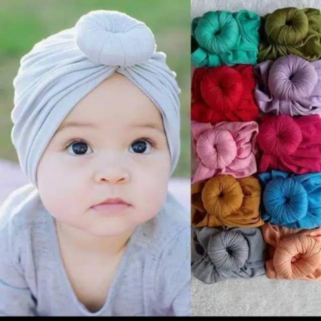 turban bayi motif donat