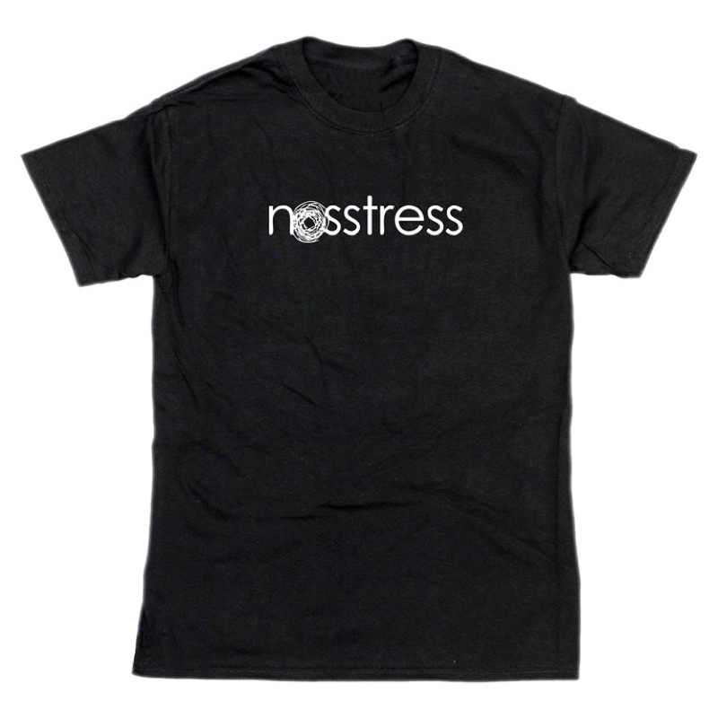 KAOS MUSIK NOSSTRESS INDIE FOLK BALI BAND T SHIRT BAJU DISTRO MURAH PRIA WANITA KATUN COMBED 30S