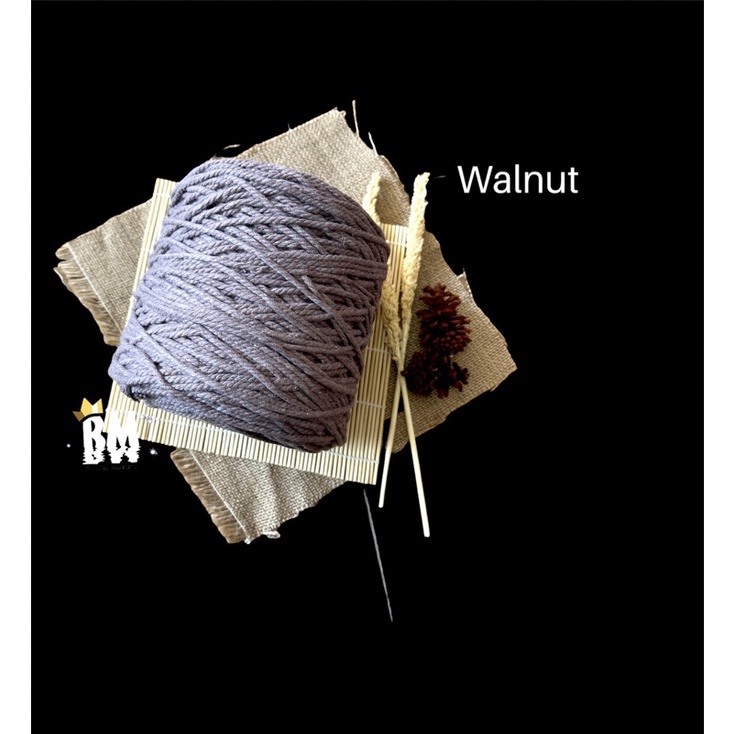 Tali katun warna WALNUT 1kg