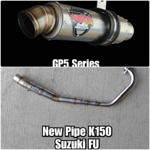 Knalpot WRX Gp5 Satria Fu carbu fullsystem original
