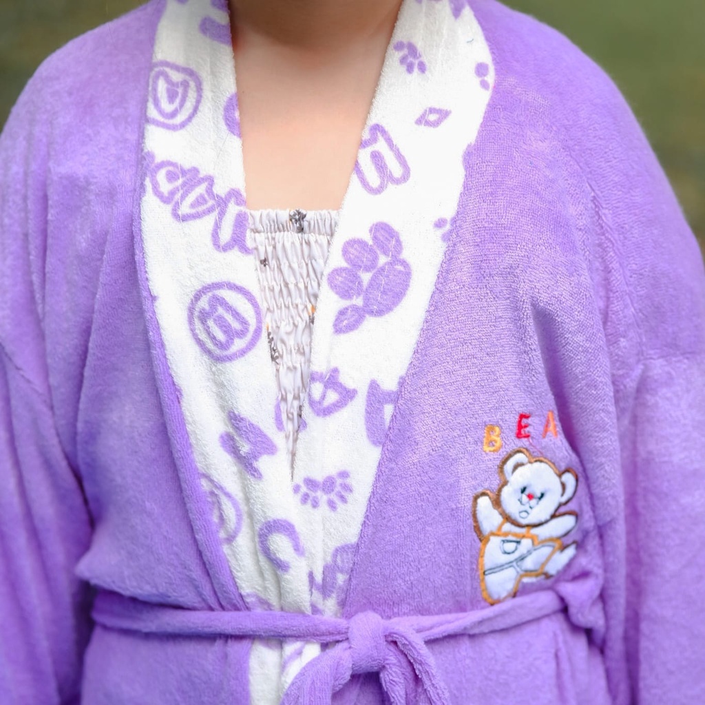 Kimono Handuk Anak Hst (4-5 Tahun) Lucuu Banget