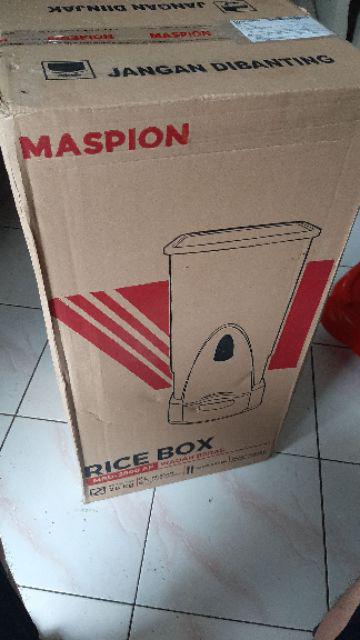 Ricebox Maspion Mrd-2800ap Tempat Beras Rice Box 28kg Mrd2800ap