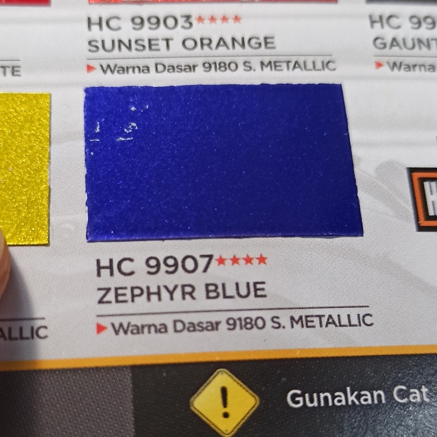 DITON PREMIUM **** HC 9907 ZEPHYR BLUE HARLEY Biru Cat Semprot Pylox Pilox