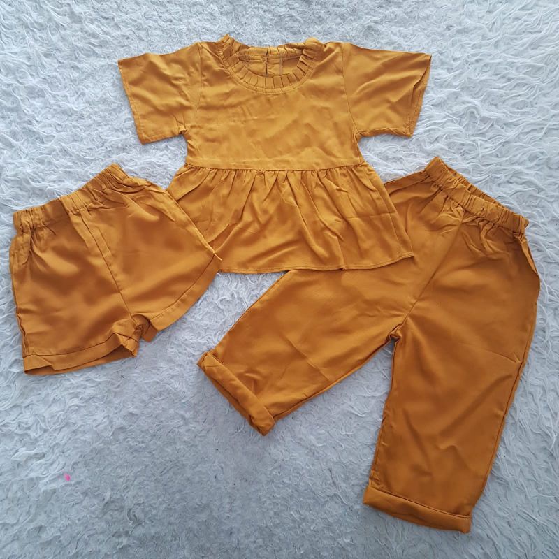 Baju Bayi Perempuan Setelan 3in1 Audrey set