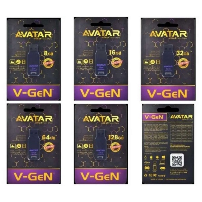 V-Gen / VGen USB Flashdisk AVATAR 16GB 32GB 64GB 128GB Garansi Resmi