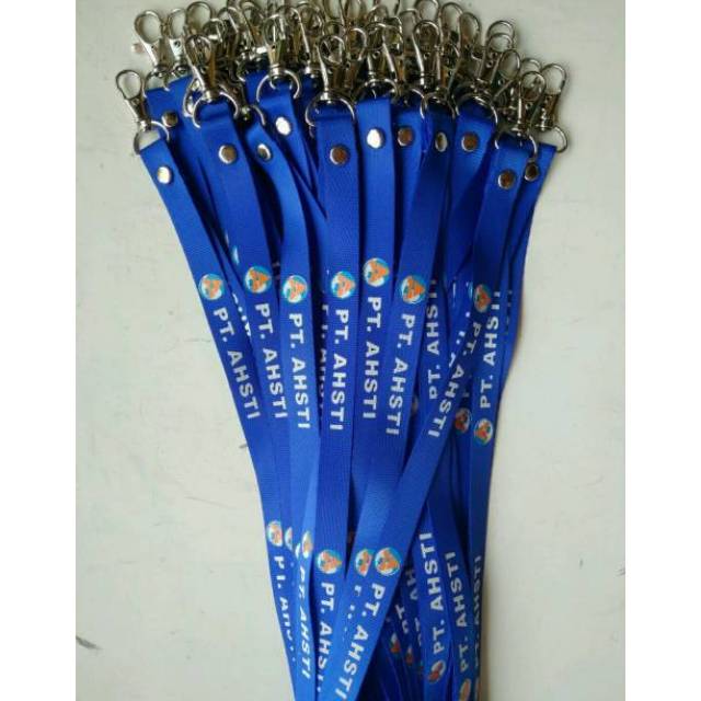 

Tali id card sablon satu sisi / 2 cm /2 warna + kait