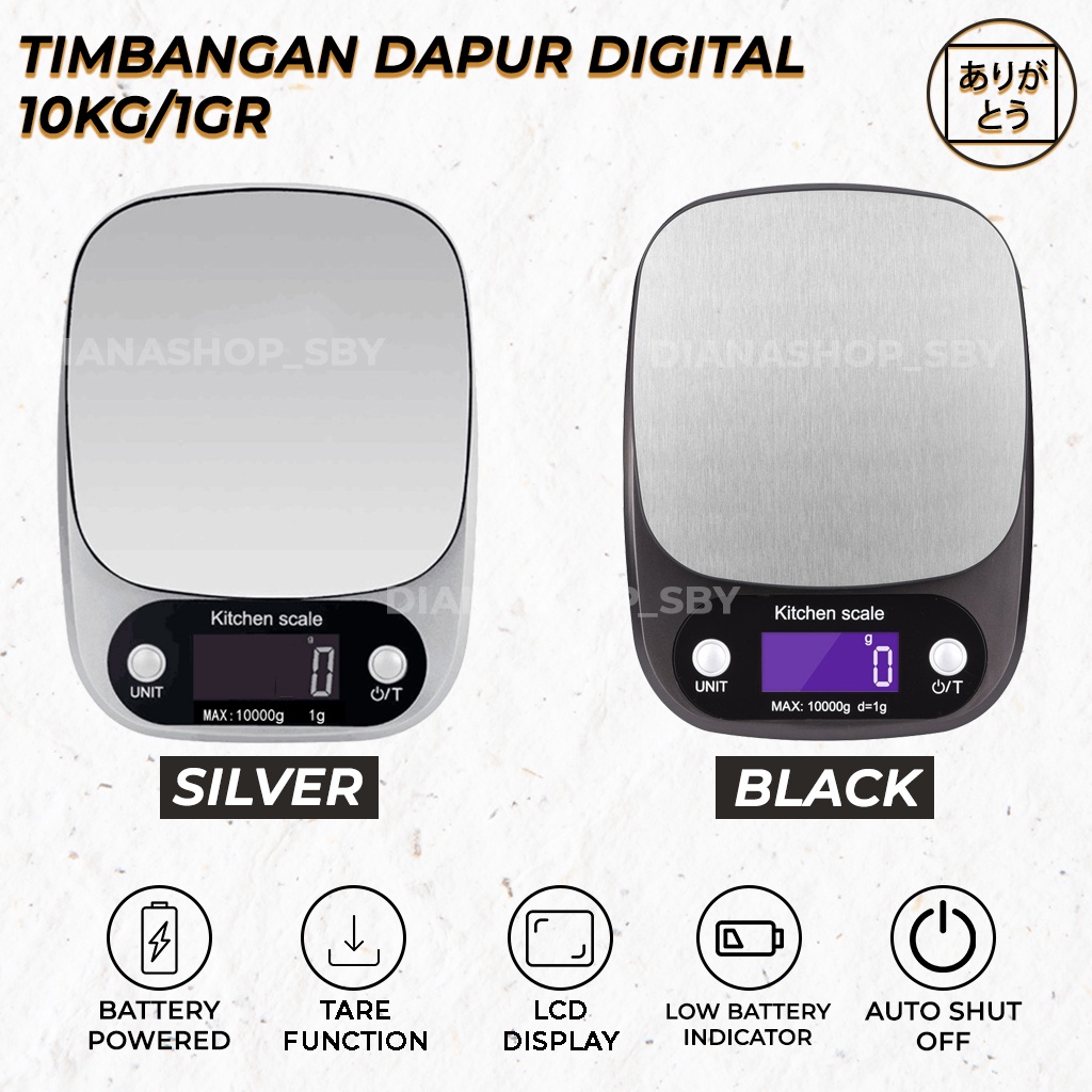 Timbangan Dapur Digital KOPI 10 KG/1 GR Buah Kopi Daging Makanan Kue