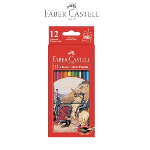 FABER CASTELL PENSIL WARNA 12 / 24 / 36 / 48 WARNA - CLASSIC COLOR PENCIL / WATER COLOUR ORIGINAL / CAT AIR