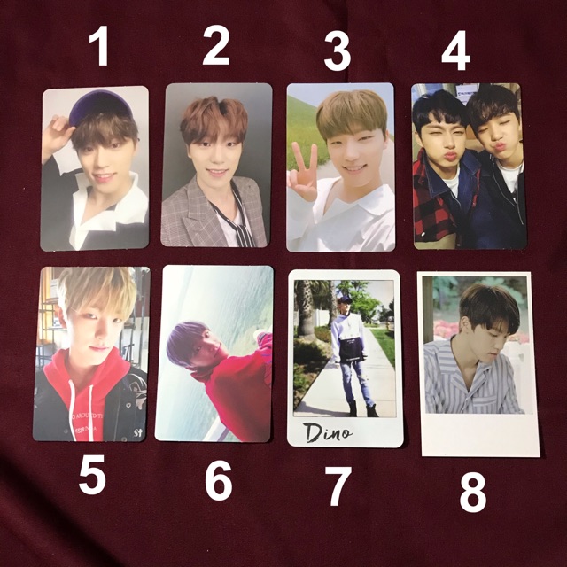 SEVENTEEN DINO / DIRECTORS CUT / YMMD / GOING SEVENTEEN / TEEN,AGE / AL1 / 17 HITS ALBUM PHOTOCARDS