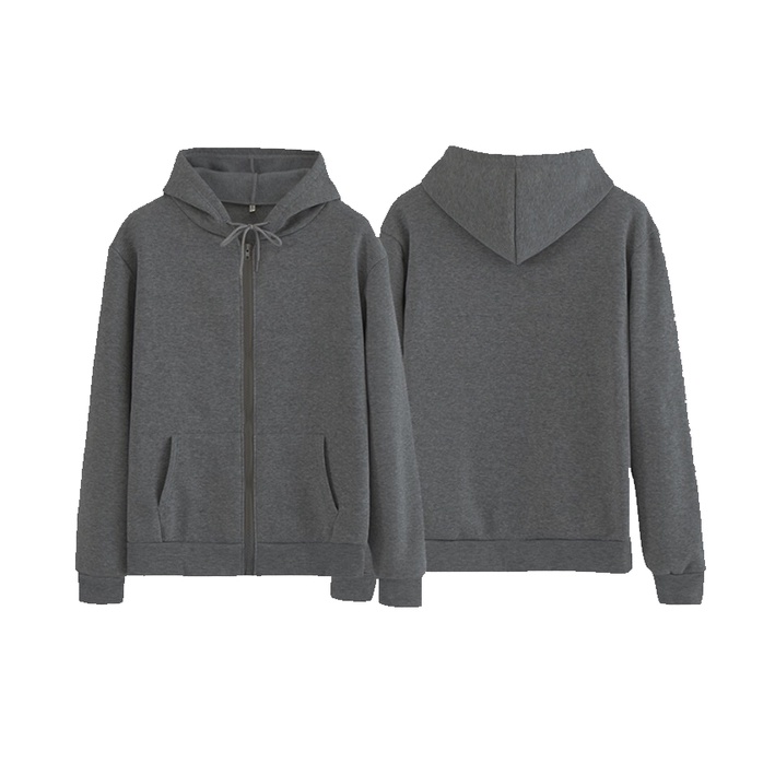 ASY PLAIN ZIPPER HOODIE II SWEATER POLOS