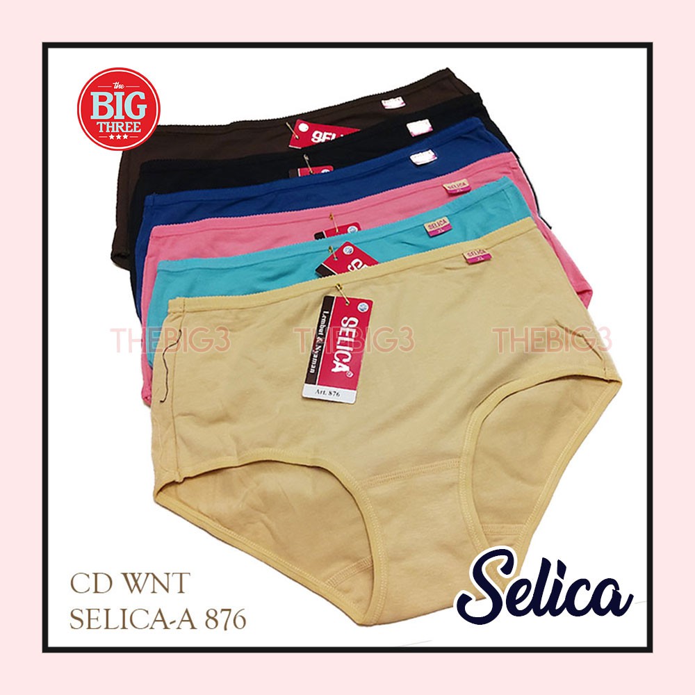 SELICA Celana Dalam Katun Wanita - CD ukuran M L XL Lembut Nyaman - CD WNT SELICA-A 876 - thebig3