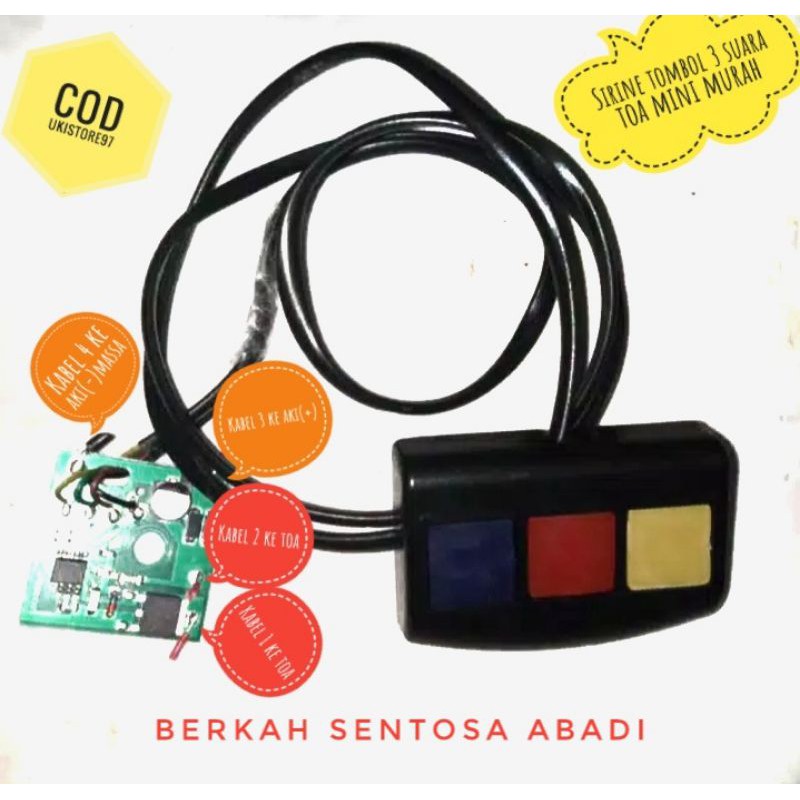 Modul Sirine 3 suara atau Kit Sirine toa mini termurah