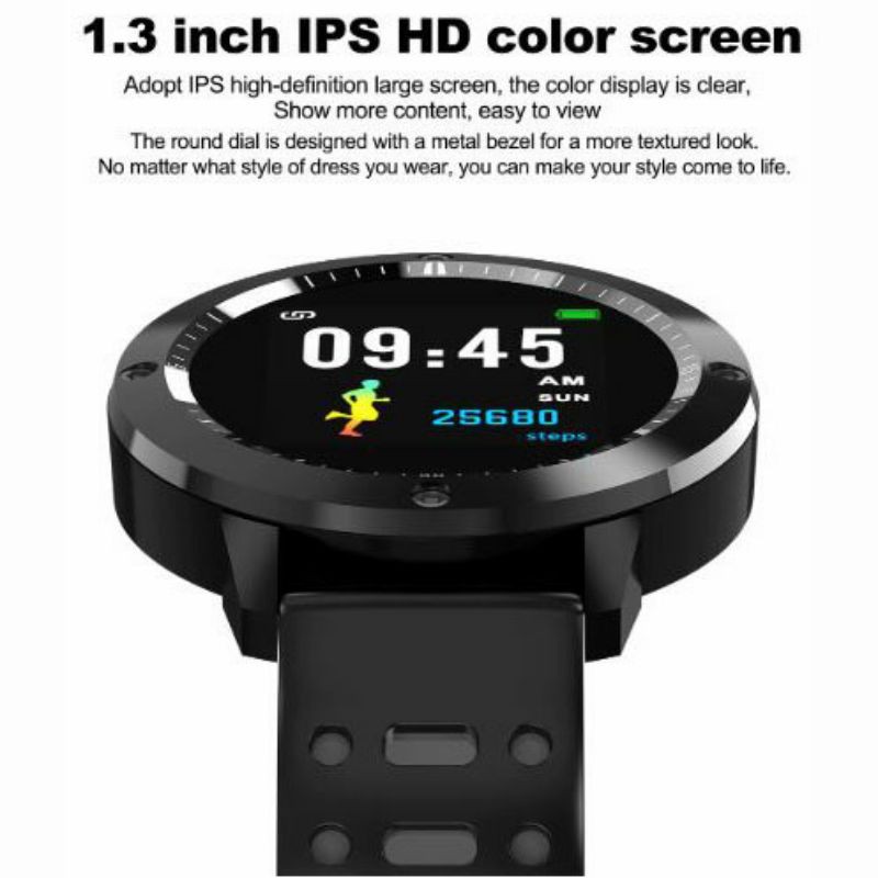 SENBONO Smartwatch Sporty Fitness Tracker Heartrate Monitor