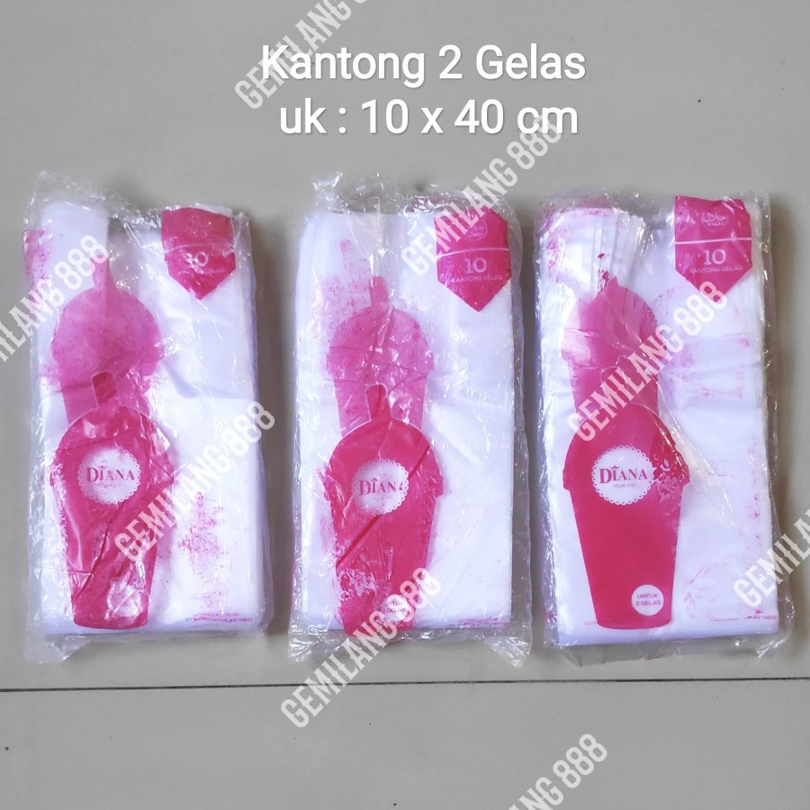 Kantong plastik Gelas , Kantong Kresek kecil, kantong warna warni